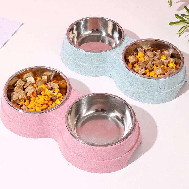 Bol double pour chien | PuppyFeedingBowl™ - Toppitou