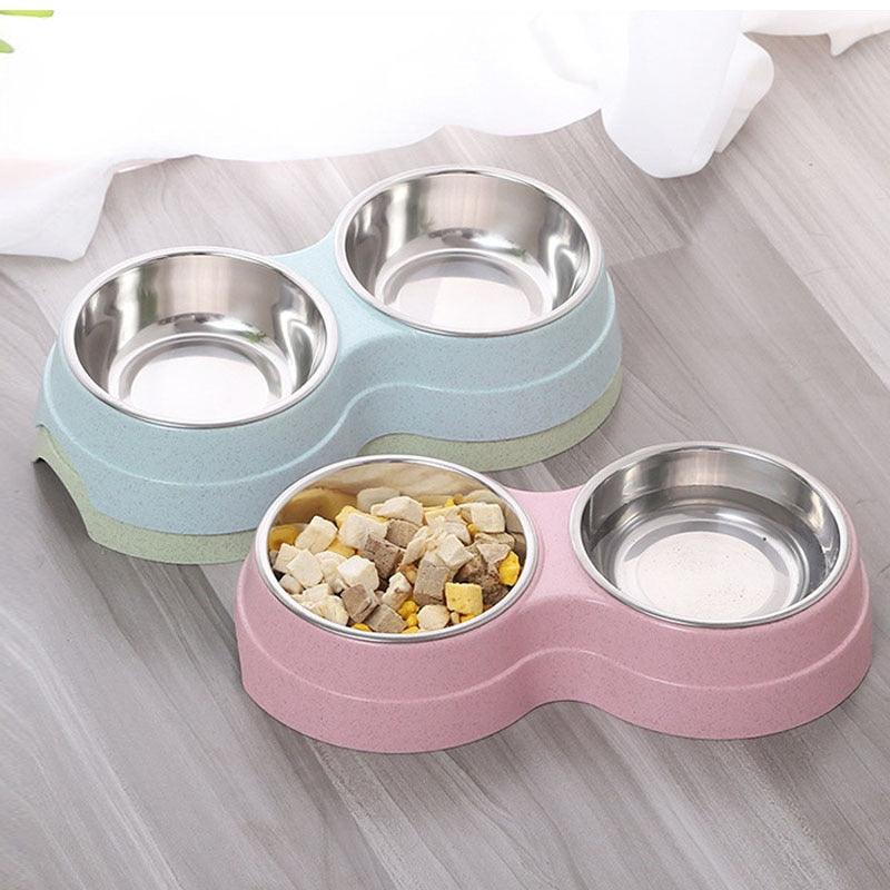 Bol double pour chien | PuppyFeedingBowl™ - Toppitou